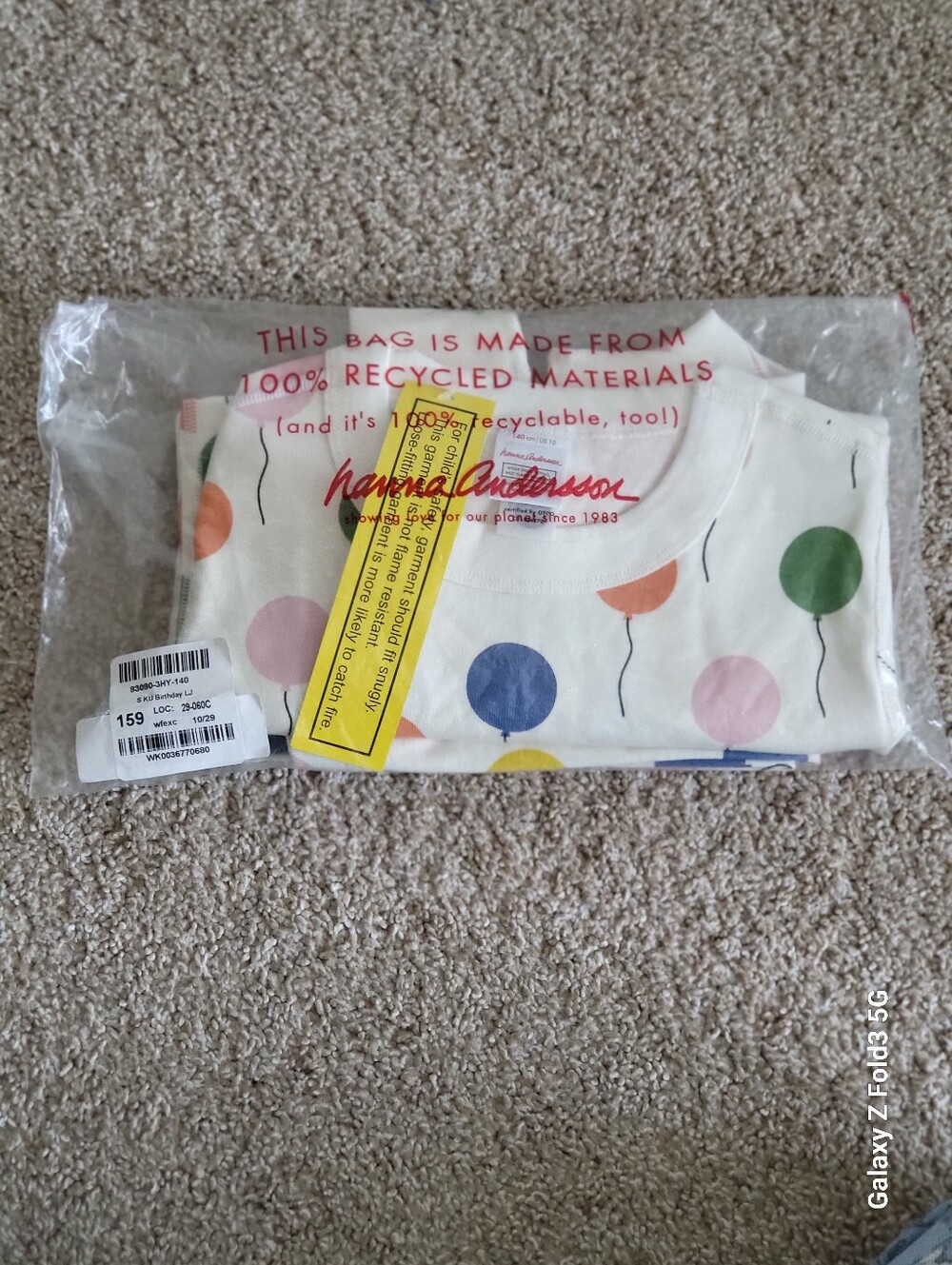 ♥️NWT♥️ HANNA ANDERSSON BIRTHDAY PAJAMAS - Picture 9 of 10